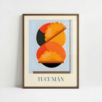 Empanadas from Tucumán, Argentina - Art Print - Art print in dark wood frame