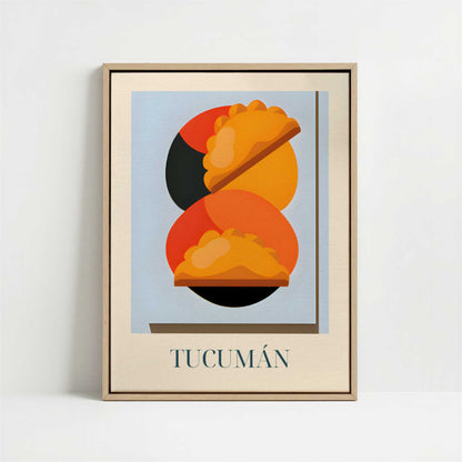 Framed Canvas - Framed canvas in oak color frame