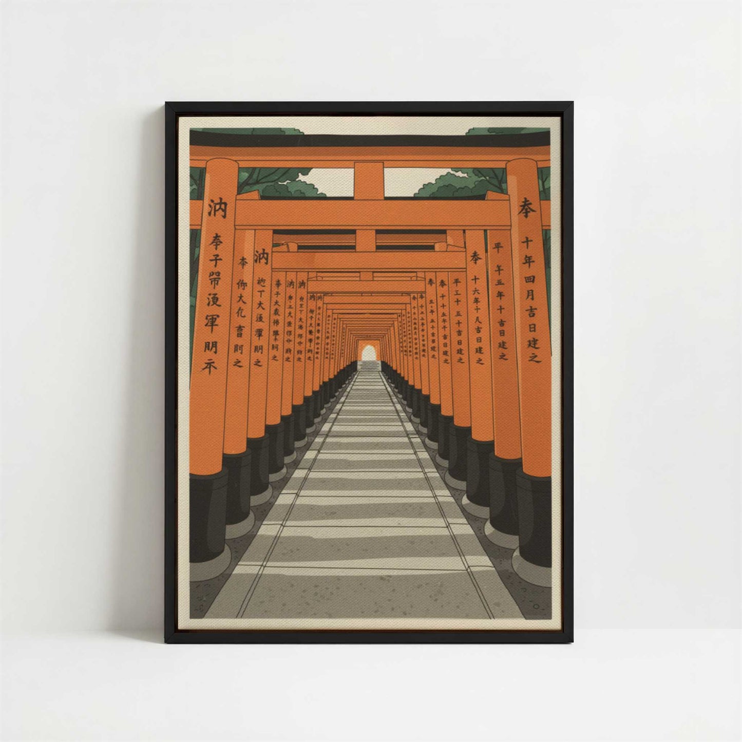 Framed Canvas - Framed canvas in black frame