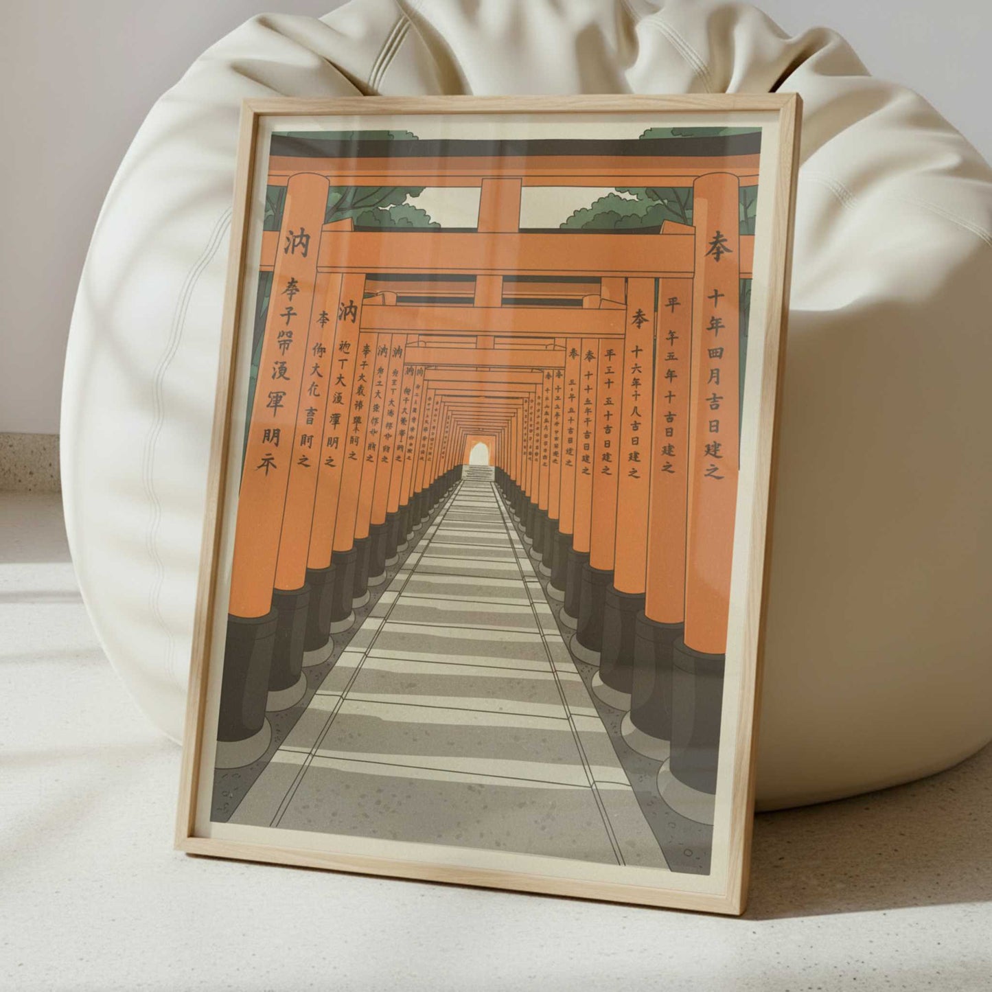 Endless Torii at Fushimi Inari, Kyoto - Art Print - Interior inspiration