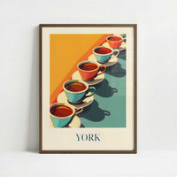 Tea from York, England - Art Print - Art print in dark wood frame