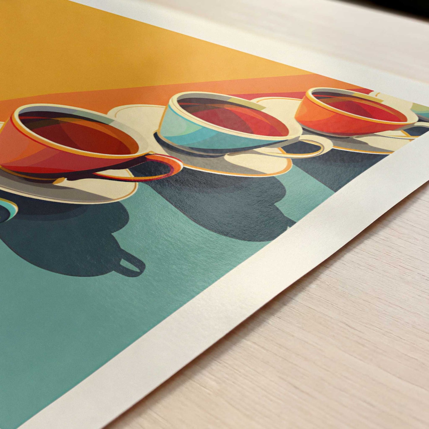 Tea from York, England - Art Print - Close-up detail of the art print