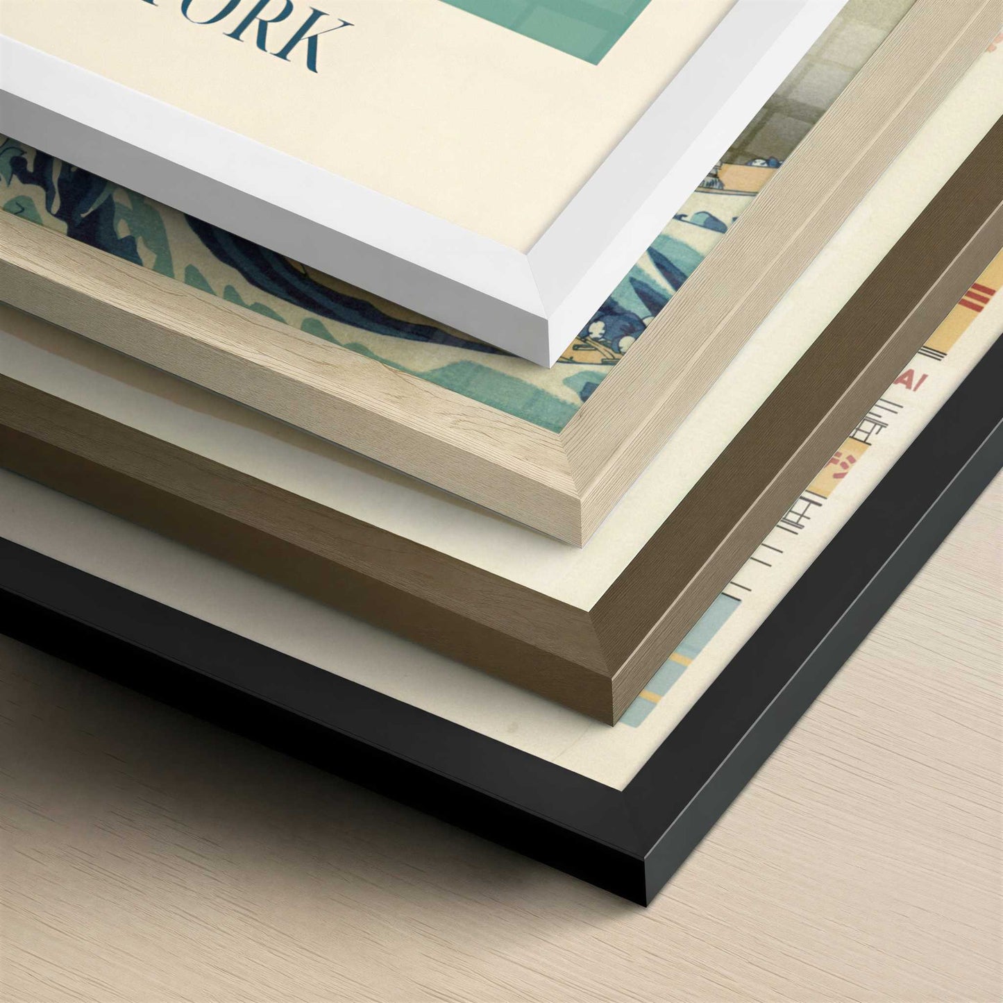 Tea from York, England - Art Print - Close-up detail of the different frames