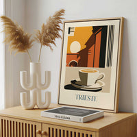 Framed Canvas - Framed canvas in a stylish interior setting