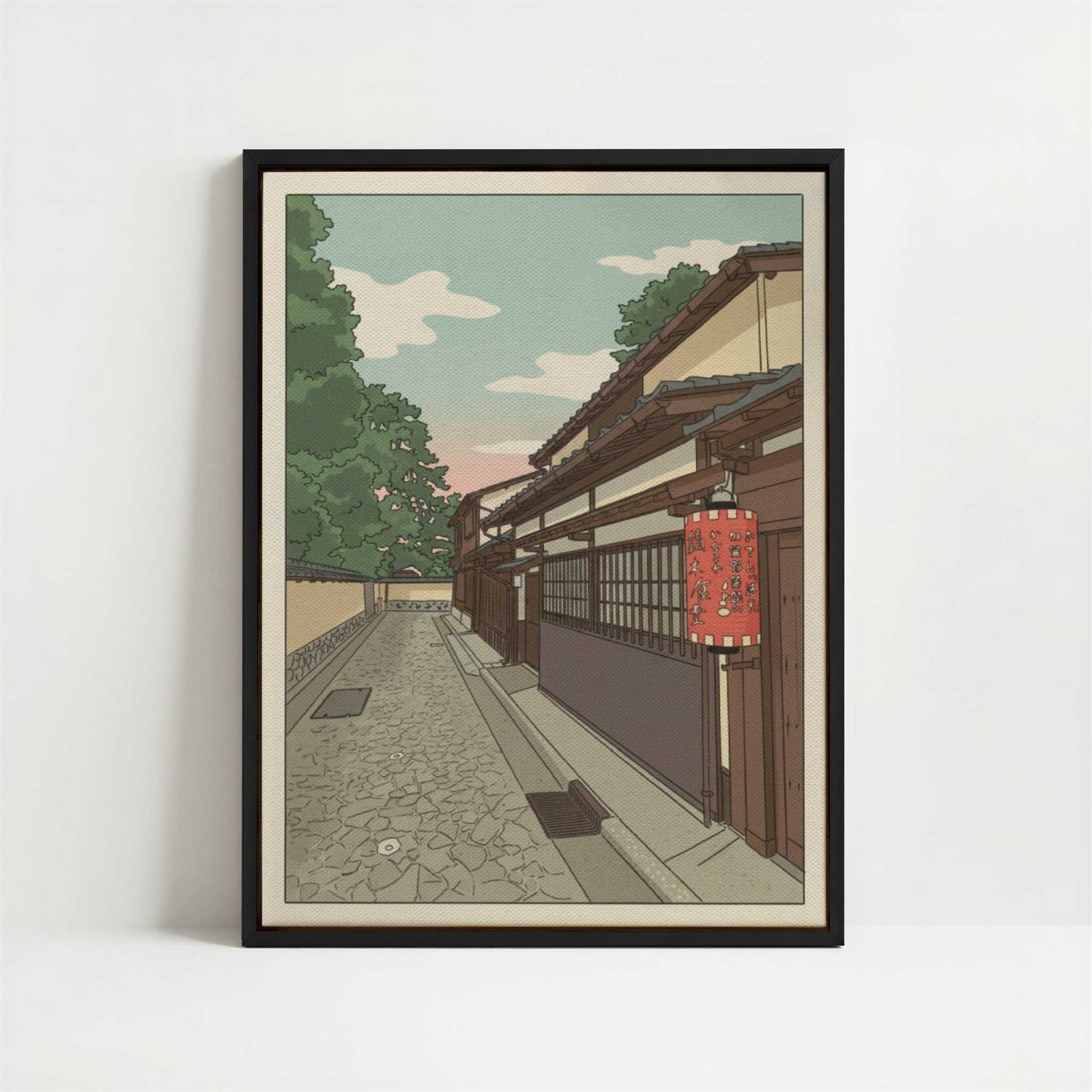 Framed Canvas - Framed canvas in black frame