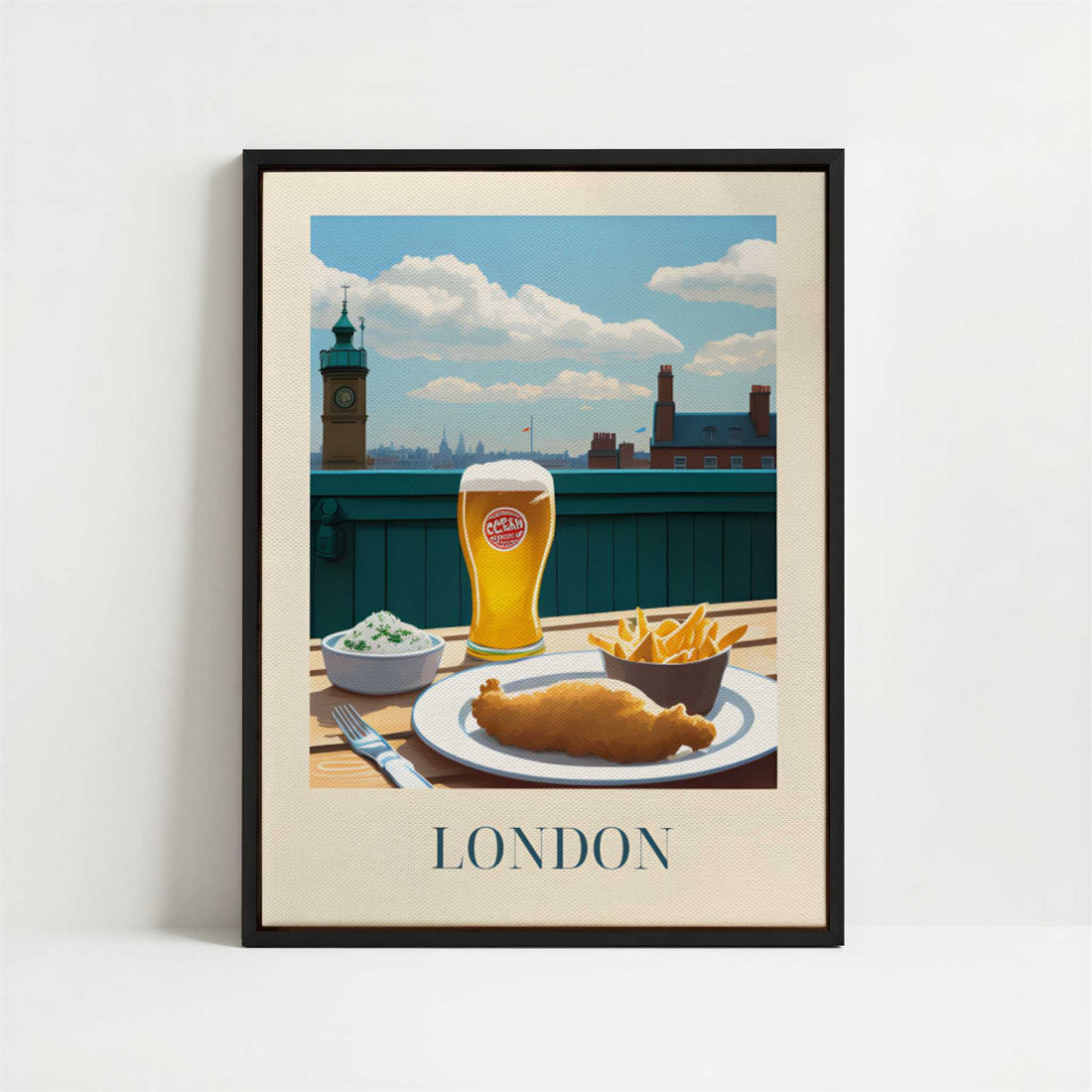 Framed Canvas - Framed canvas in black frame