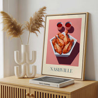 Framed Canvas - Framed canvas in a stylish interior setting
