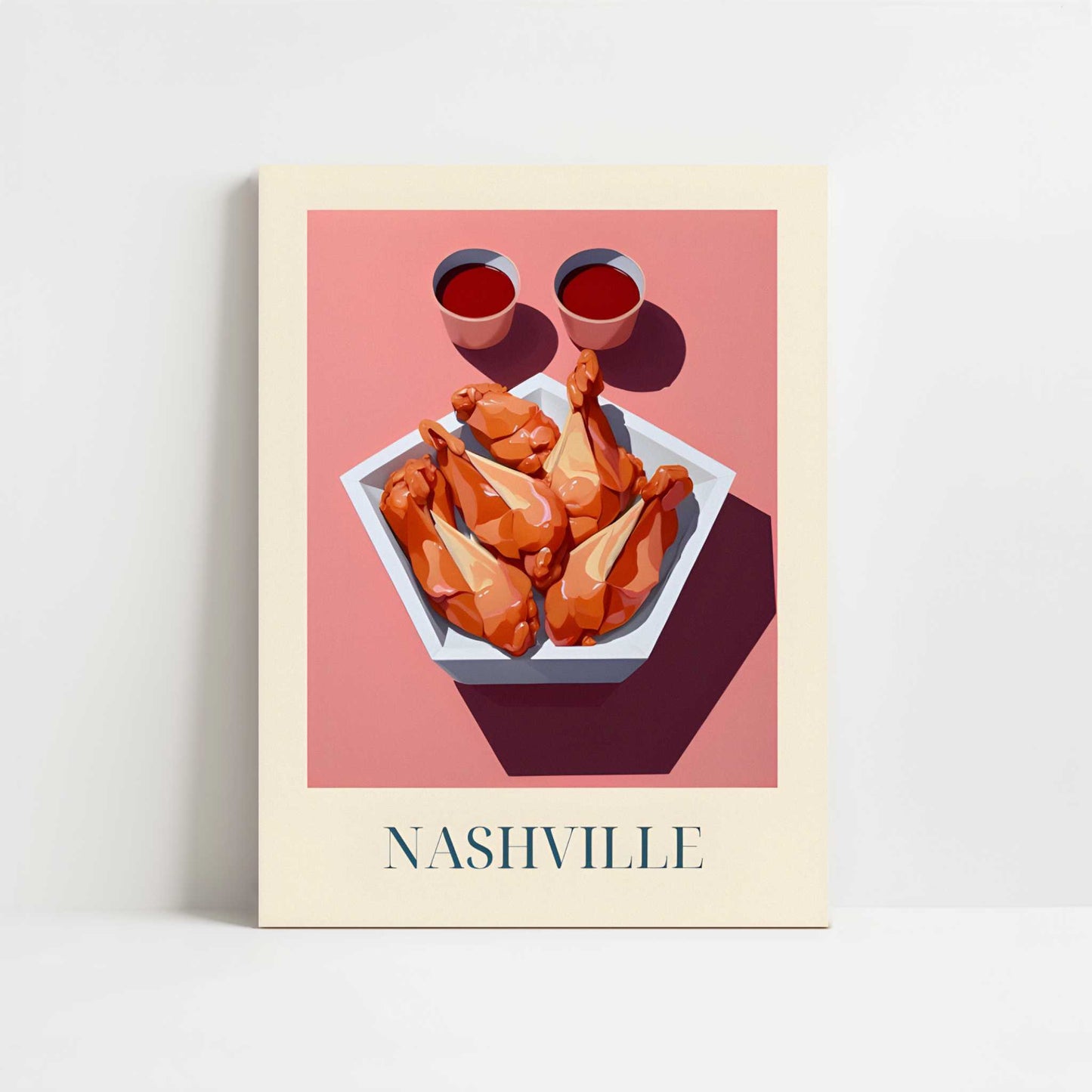Fried Chicken from Nashville, United States - Art Print - Unframed art print