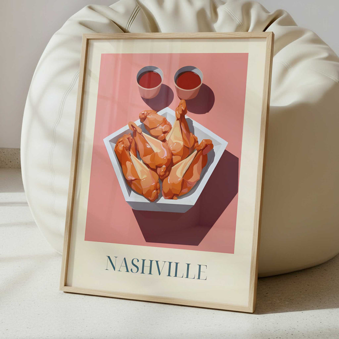 Fried Chicken from Nashville, United States - Art Print - Interior inspiration
