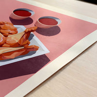 Fried Chicken from Nashville, United States - Art Print - Close-up detail of the art print