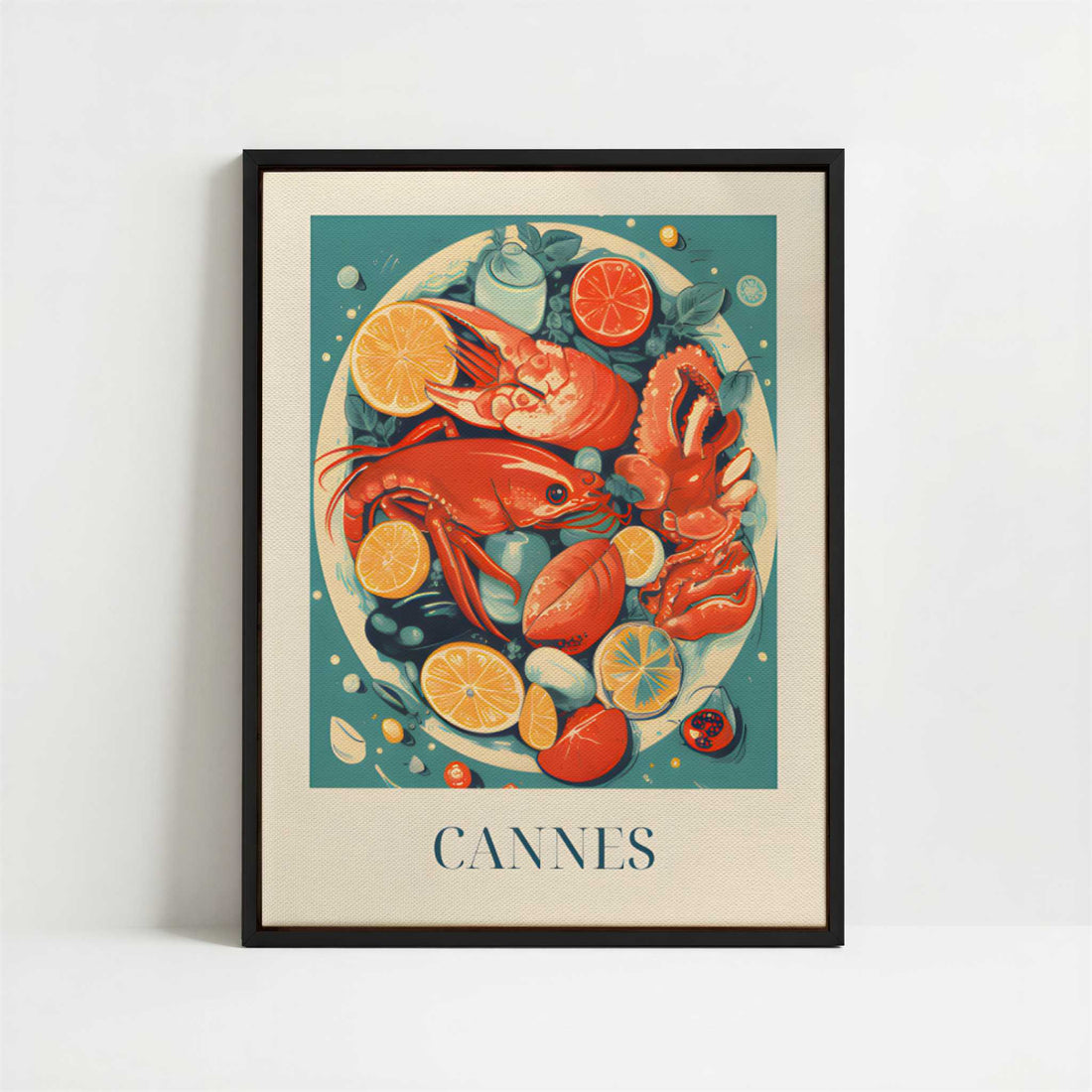 Framed Canvas - Framed canvas in black frame
