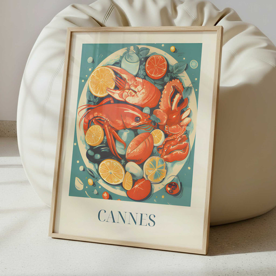 Seafood from Cannes, France - Art Print - Interior inspiration