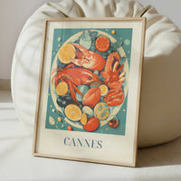 Seafood from Cannes, France - Art Print - Interior inspiration