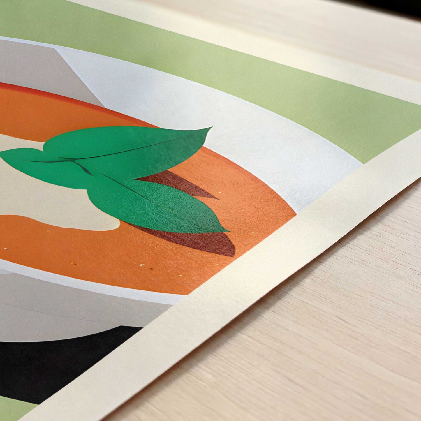 Gazpacho from Seville, Spain - Art Print - Close-up detail of the art print