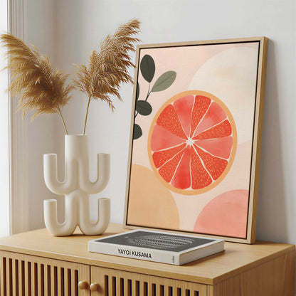 Framed Canvas - Framed canvas in a stylish interior setting