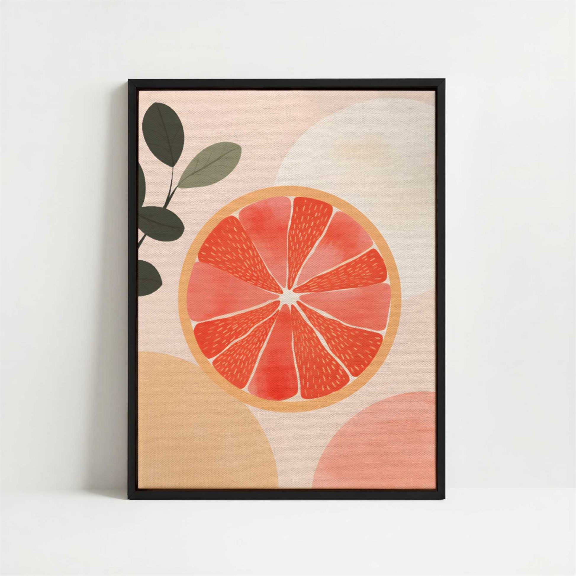 Framed Canvas - Framed canvas in black frame