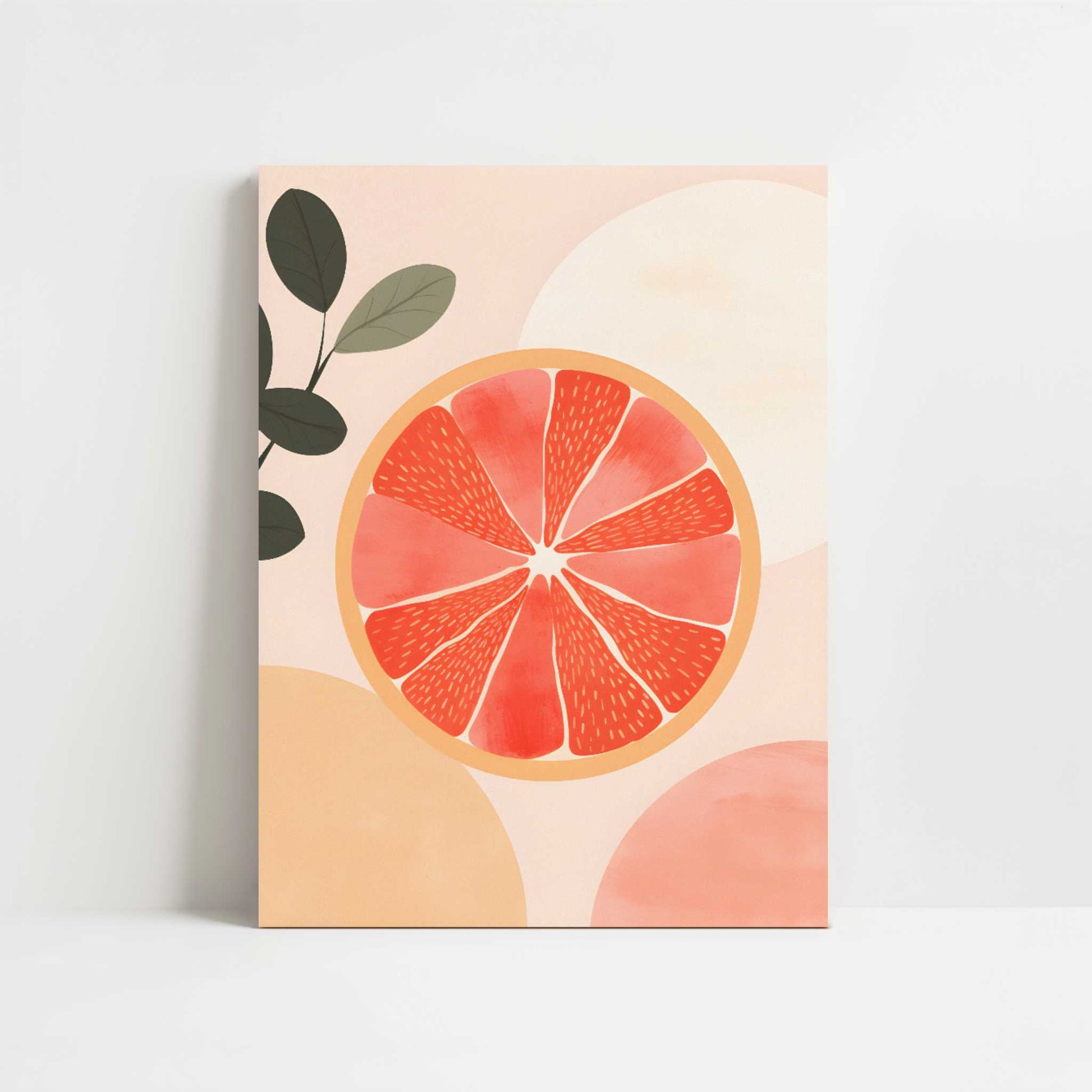 Grapefruit in Bohemian Style - Art Print - Unframed art print