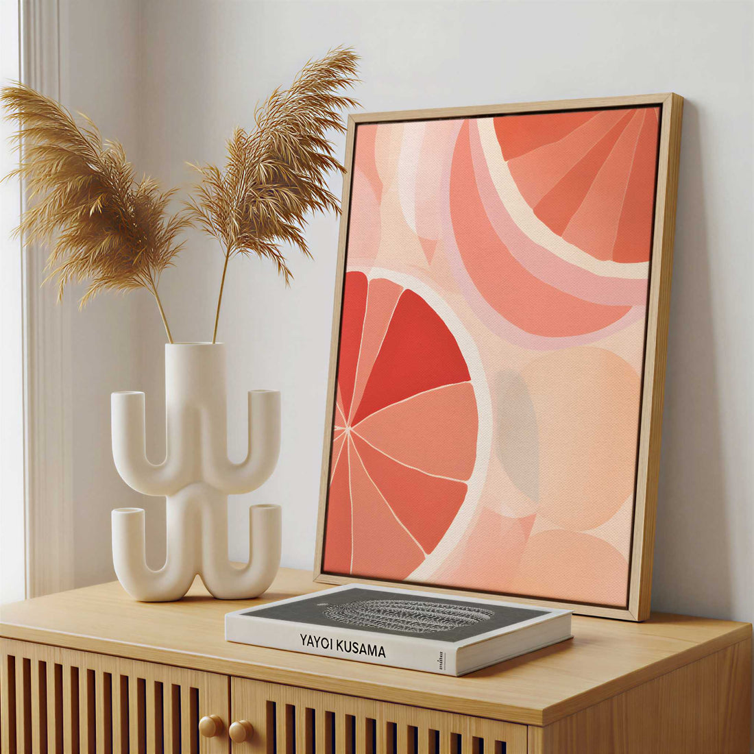 Framed Canvas - Framed canvas in a stylish interior setting