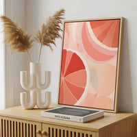 Framed Canvas - Framed canvas in a stylish interior setting