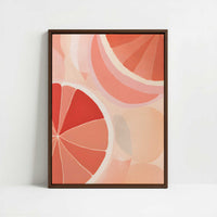Framed Canvas - Framed canvas in dark wood color frame