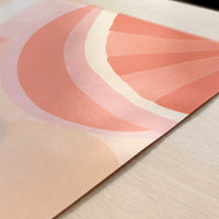 Grapefruits in Bohemian Style - Art Print - Close-up detail of the art print