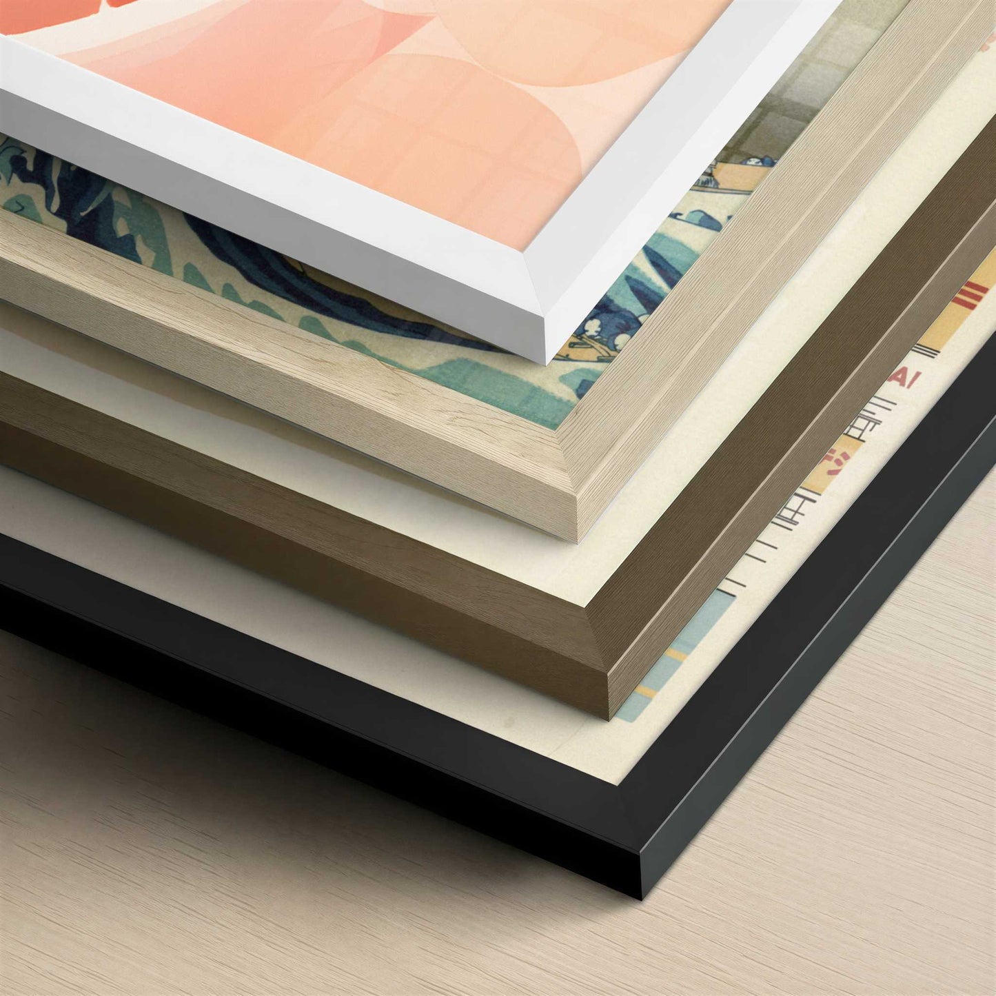 Grapefruits in Bohemian Style - Art Print - Close-up detail of the different frames