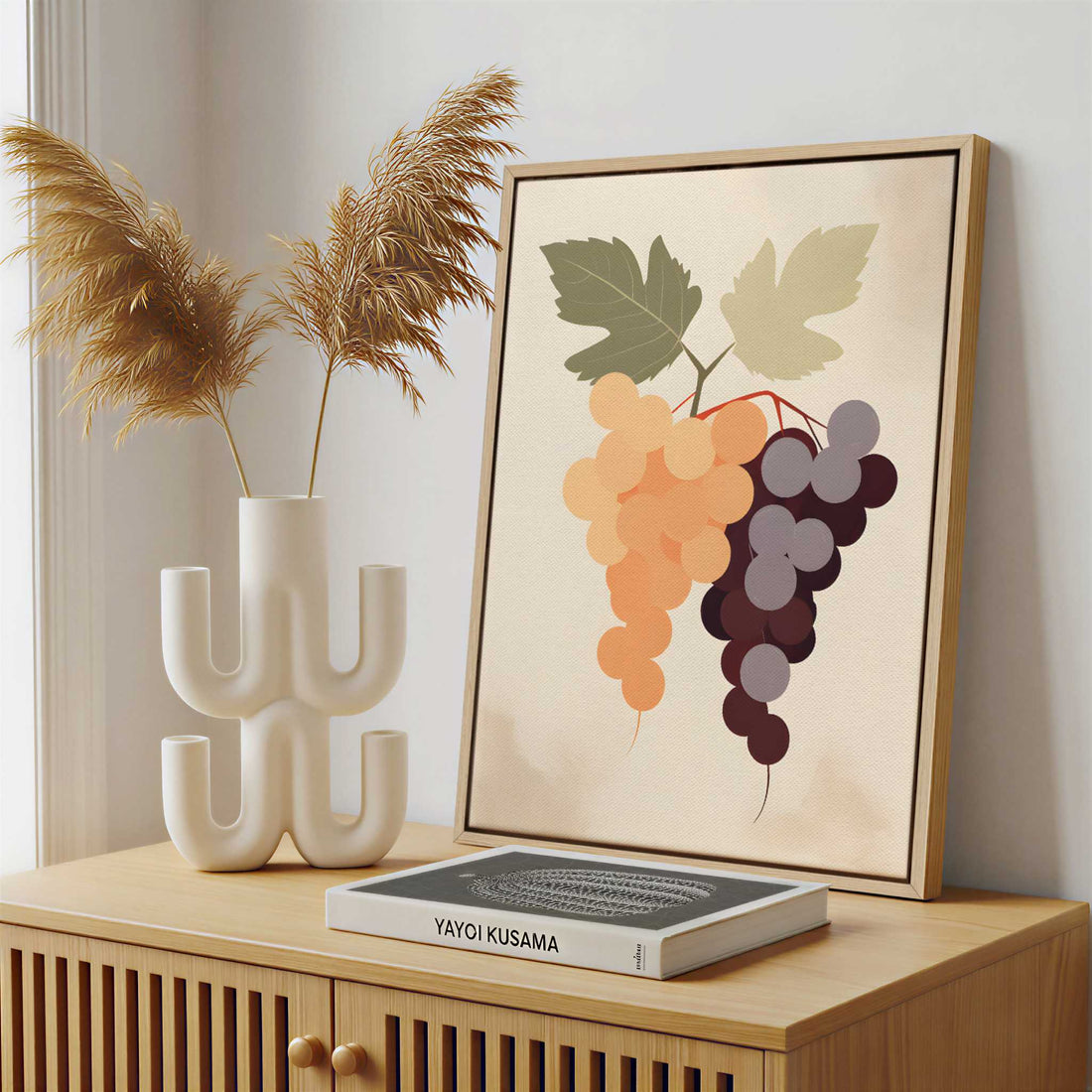 Framed Canvas - Framed canvas in a stylish interior setting