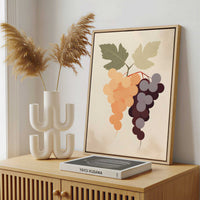 Framed Canvas - Framed canvas in a stylish interior setting