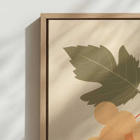 Framed Canvas - Close-up detail and texture of the framed canvas