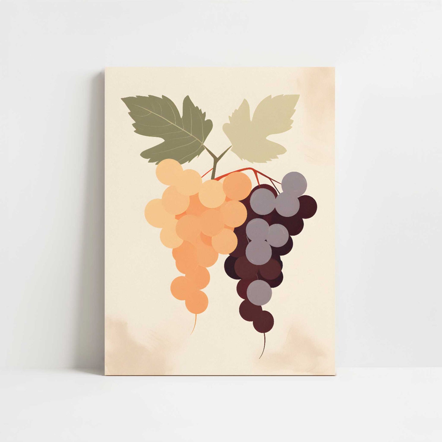 Grapes in Bohemian Style - Art Print - Unframed art print