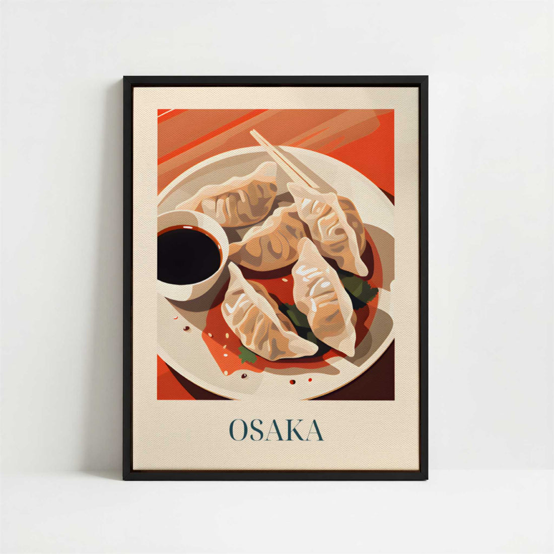 Framed Canvas - Framed canvas in black frame
