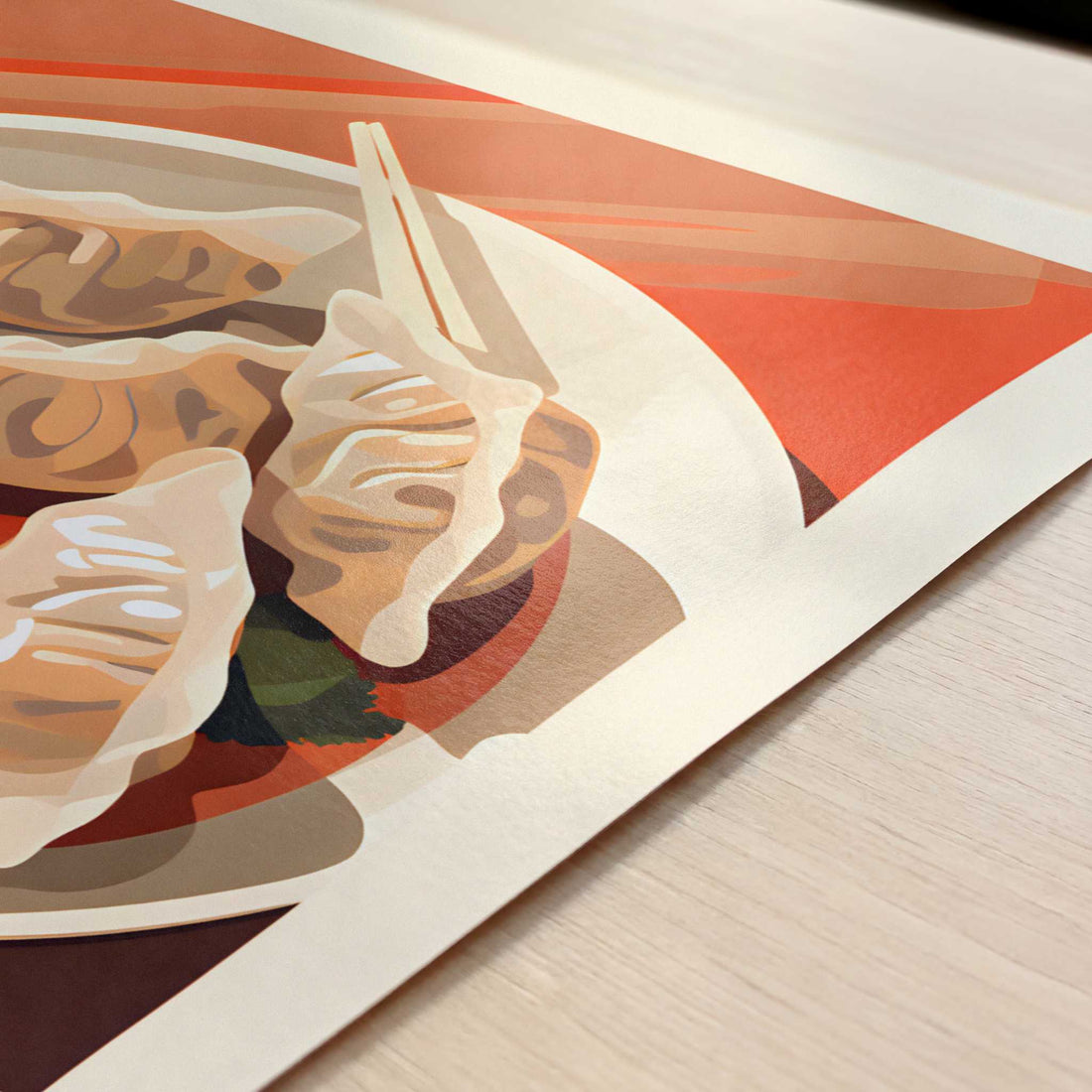 Gyoza from Osaka, Japan - Art Print - Close-up detail of the art print