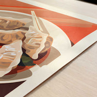 Gyoza from Osaka, Japan - Art Print - Close-up detail of the art print