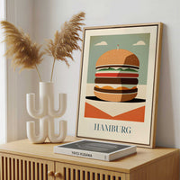 Framed Canvas - Framed canvas in a stylish interior setting