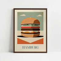 Framed Canvas - Framed canvas in dark wood color frame