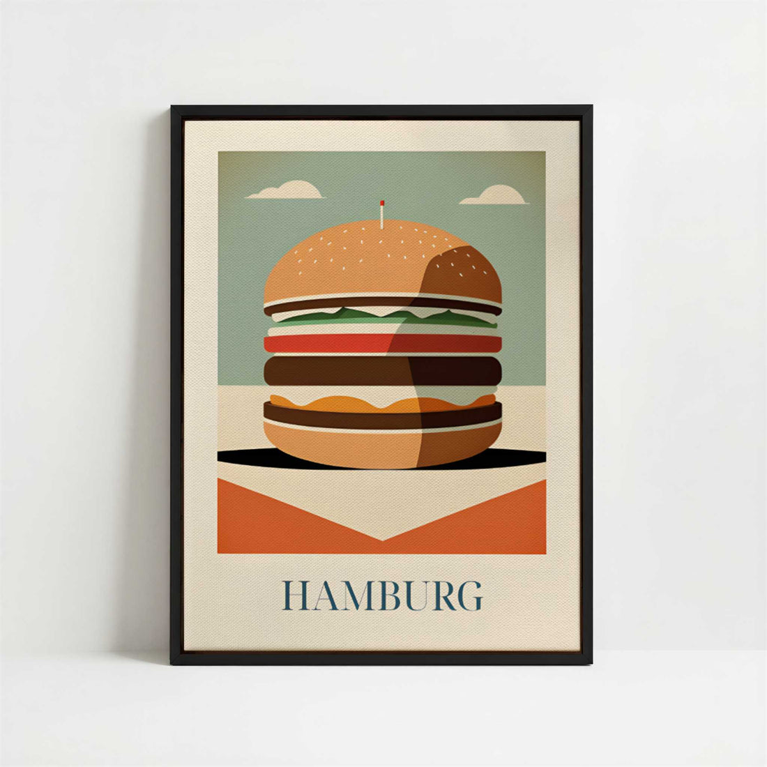 Framed Canvas - Framed canvas in black frame