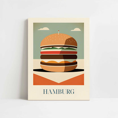 Hamburger from Hamburg, Germany - Art Print - Unframed art print