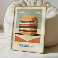 Hamburger from Hamburg, Germany - Art Print - Interior inspiration