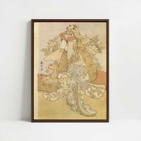 Framed Canvas - Framed canvas in dark wood color frame