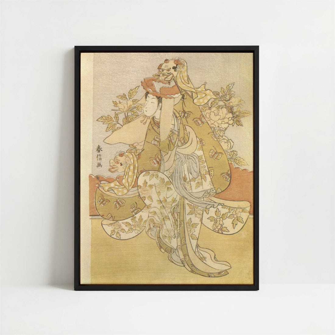 Framed Canvas - Framed canvas in black frame