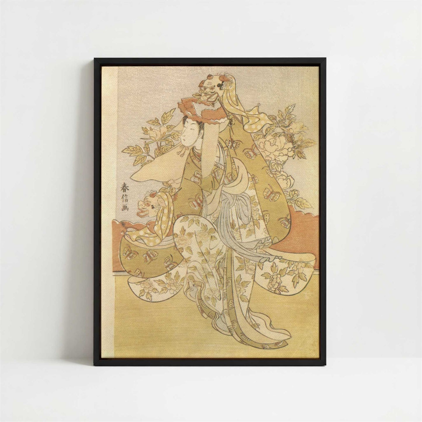 Framed Canvas - Framed canvas in black frame