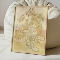 Girl Performing the Lion Dance (1769–70) by Harunobu Suzuki – Art Print - Interior inspiration