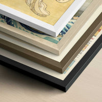 Girl Performing the Lion Dance (1769–70) by Harunobu Suzuki – Art Print - Close-up detail of the different frames