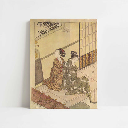 The Evening Bell of the Clock (c.1766) by Suzuki Harunobu – Art Print - Unframed art print