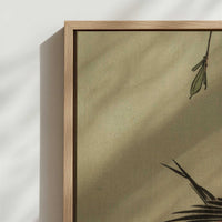 Framed Canvas - Close-up detail and texture of the framed canvas