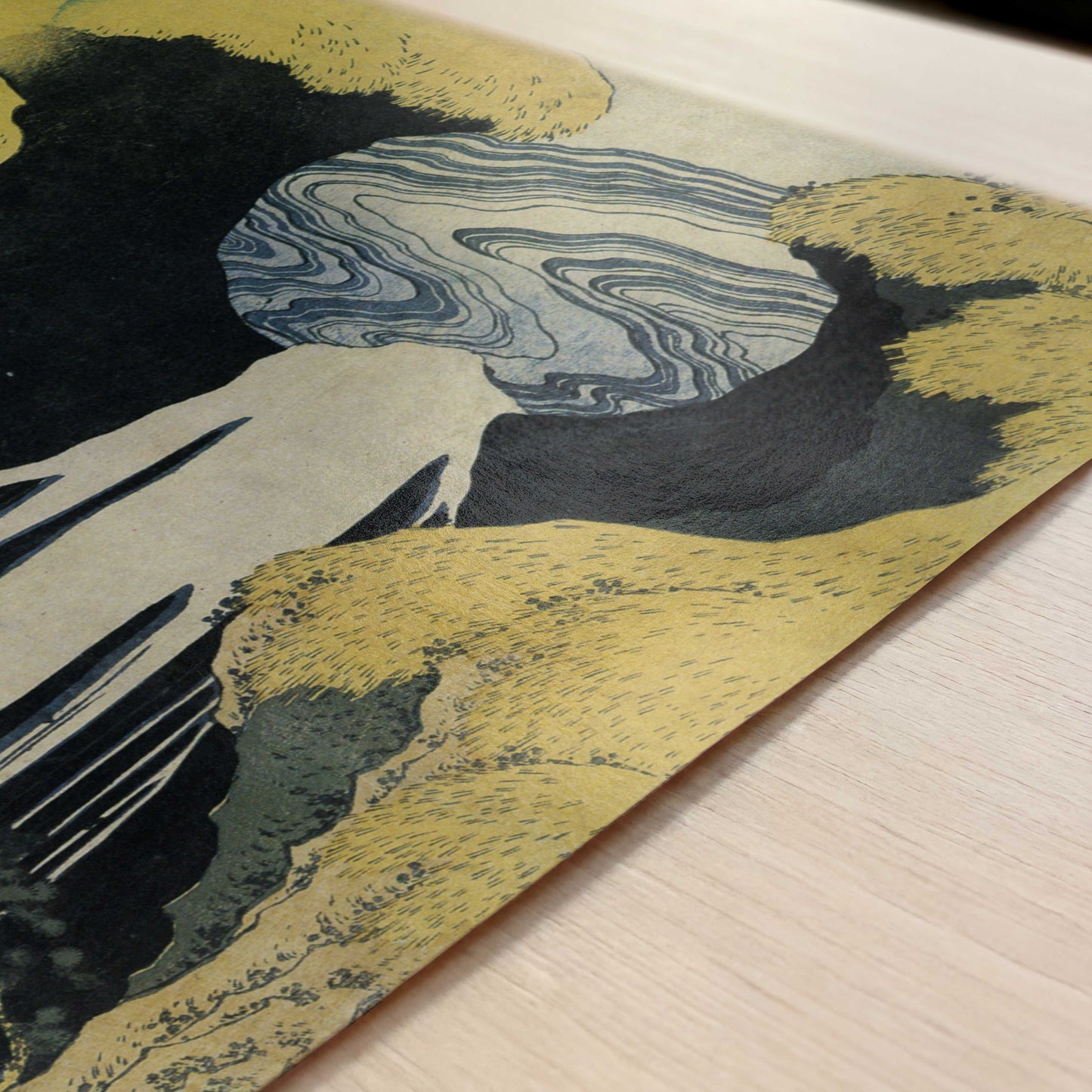 Amida Waterfall on the Kiso Highway (c.1833) – Katsushika Hokusai – Print