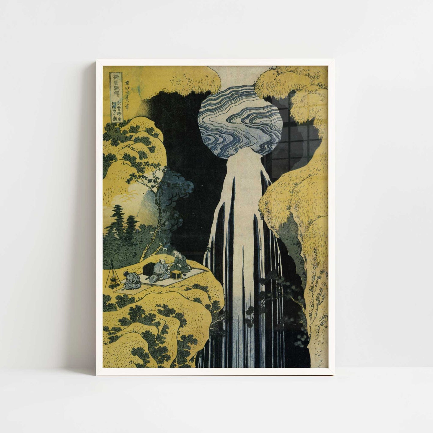 Amida Waterfall on the Kiso Highway (c.1833) – Katsushika Hokusai – Print