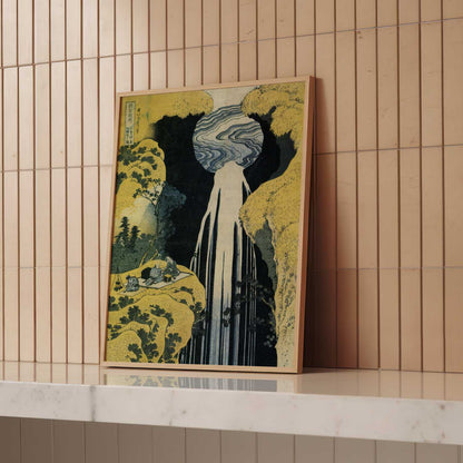 Amida Waterfall on the Kiso Highway (c.1833) – Katsushika Hokusai – Print