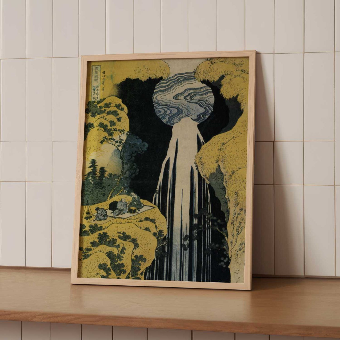 Amida Waterfall on the Kiso Highway (c.1833) – Katsushika Hokusai – Print