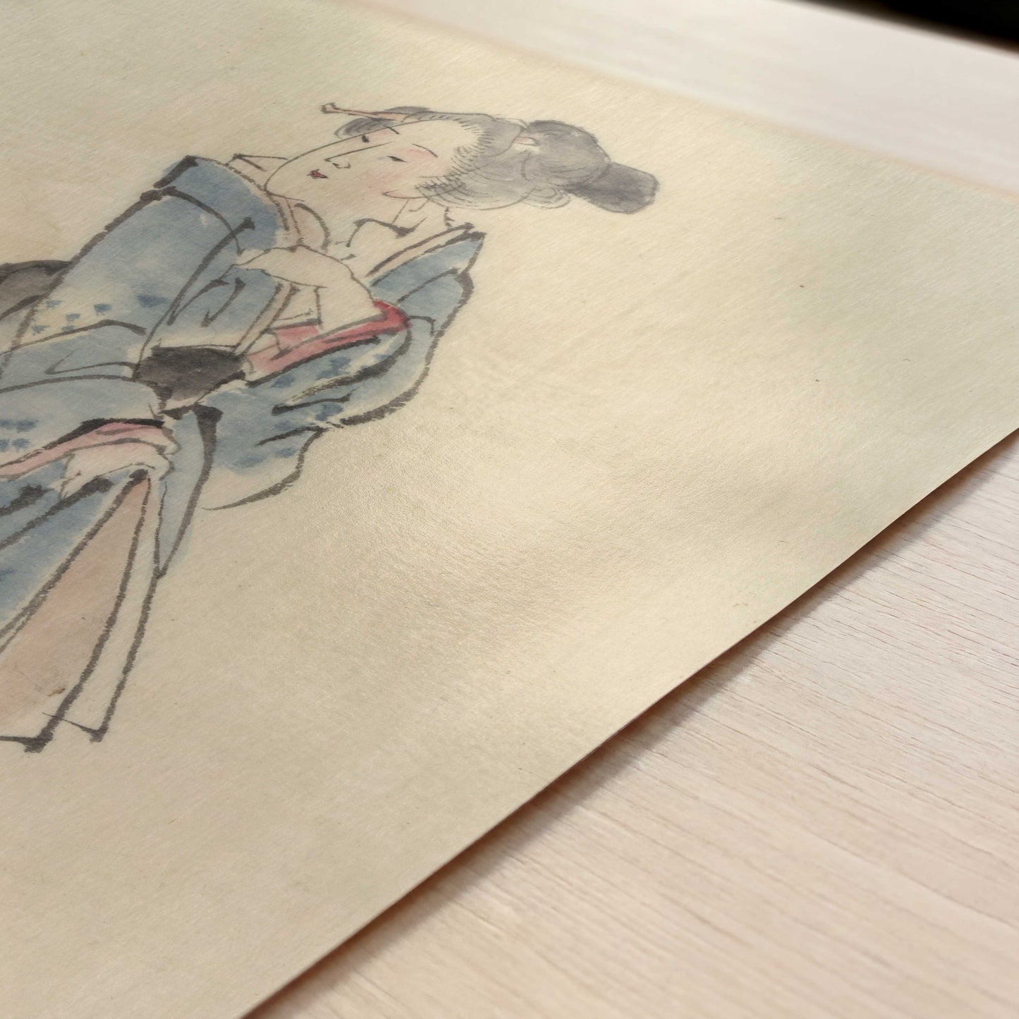 A Woman Walking to the Right (c.1830–50) – Katsushika Hokusai – Print